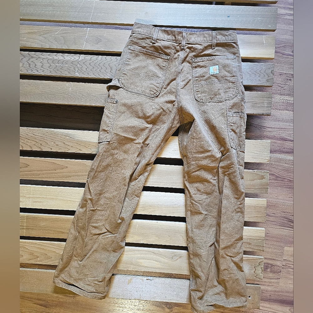 Tan Mens Carhartt Work Pants 34x34